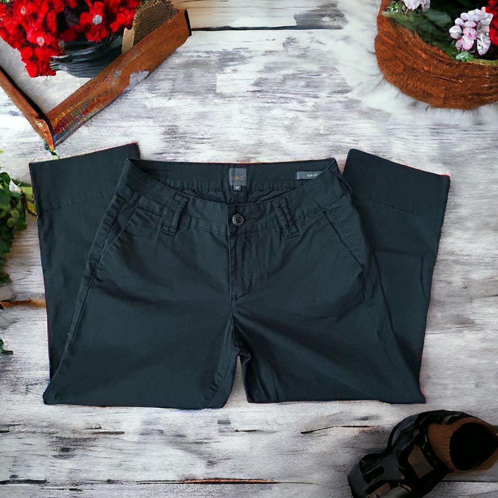 NWOT JAG Black Capris Size Petite 4